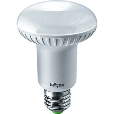 Лампа светодиодная LED зеркальная 8вт E27 R63 теплая Navigator