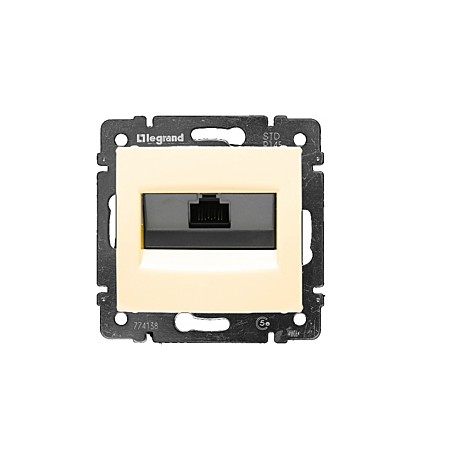 Valena Сл. кость Розетка комп(RJ45) 1-ая 5 кат.крепление винт.(без лапок)