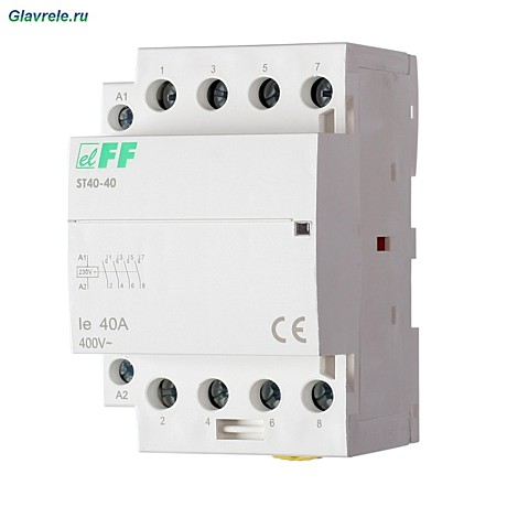 Контакторы модульные ST 40-40 4НО 40А 220В F&F (Польша)