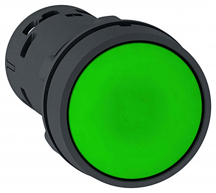 Кнопка зеленая возвратная 22мм 1но Schneider Electric
