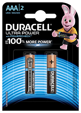 батарейка Duracell 2400/LR03 Ultra Power AAA (2шт.)