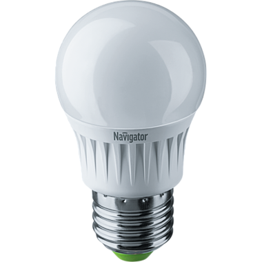 Лампа светодиодная LED 5вт E27 белая шар Navigator