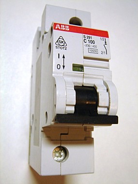 Выключатель автоматический однополюсный 80А С S291 10кА ABB