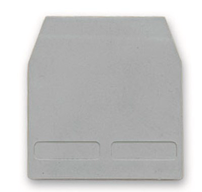 Пластина концевая (клемма 2.5-10мм.кв.)  торцевой изолятор серый