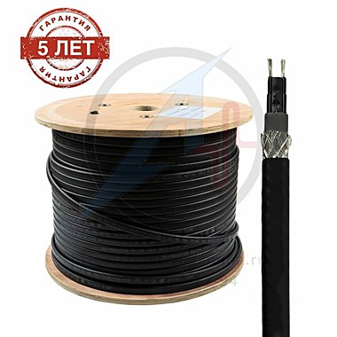 Cаморегулирующийся нагревательный кабель VETONA NoFrost 30-2CR UF с УФ защитой (max.75м) 32А