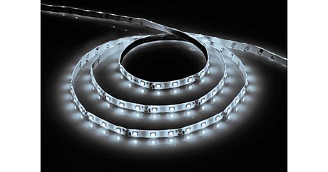 Лента светодиодн LEDх60/м14,4.22W/м 5м12В белая FERON IP 65