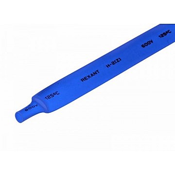 Термоусадочная трубка 3,0 / 1,5 мм 1м REXANT синяя