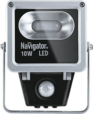 Прожектор светодиодный ДО-10w с ИК датчиком 4000К 600Лм IP65 Navigator