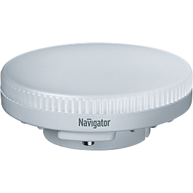 Лампа светодиодная LED 6вт GX53 тёплая таблетка Navigator