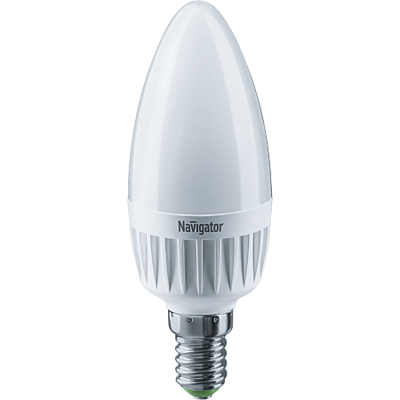Лампа светодиодная LED 8.5вт Е14 белый матовая свеча Navigator