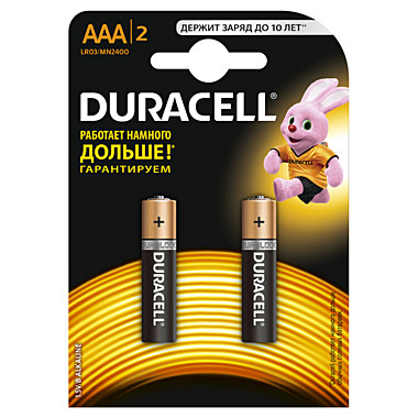 батарейка Duracell 2400/LR03 Basic AAA (2шт.)