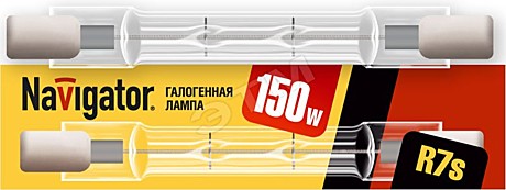 Лампа галогенная КГ-150вт 220в R7S 78мм Navigator