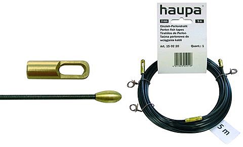 Пруток для протяжки кабеля, нейлон 10 м на 3мм HAUPA (Германия)