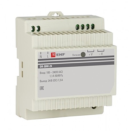 Блок питания 24В DR-60W-24 PROxima