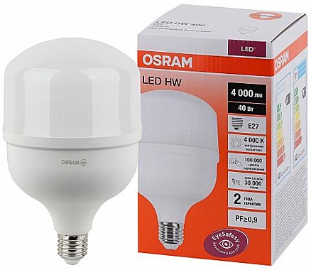 Лампа светодиодная высокомощная HW T 40Вт 4000лм E27 4000К 140-265В OSRAM