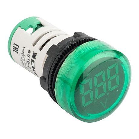 Индикатор значения напряжения ED16-22VD зел. PROxima EKF